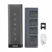 VEVOR ELEKTRYCZNY PRECYZYJNY ŚRUBOKRĘT 48 MAGNETYCZNYCH KOŃCÓWEK LED TYPE-C