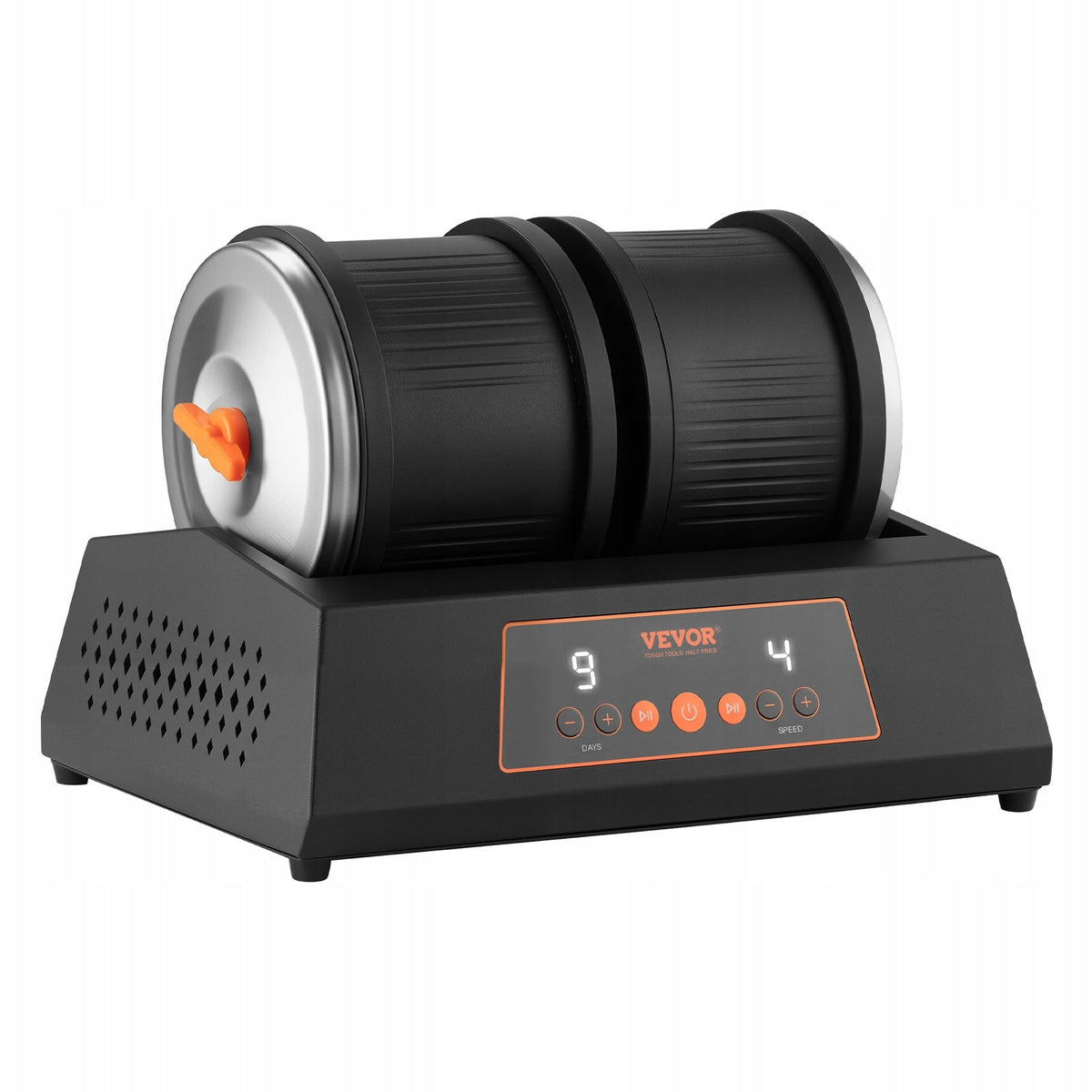 POLERKA ELEKTRYCZNA VEVOR DO KAMIENIA PODWÓJNY BĘBEN 8LBS TIMER 9 DNI