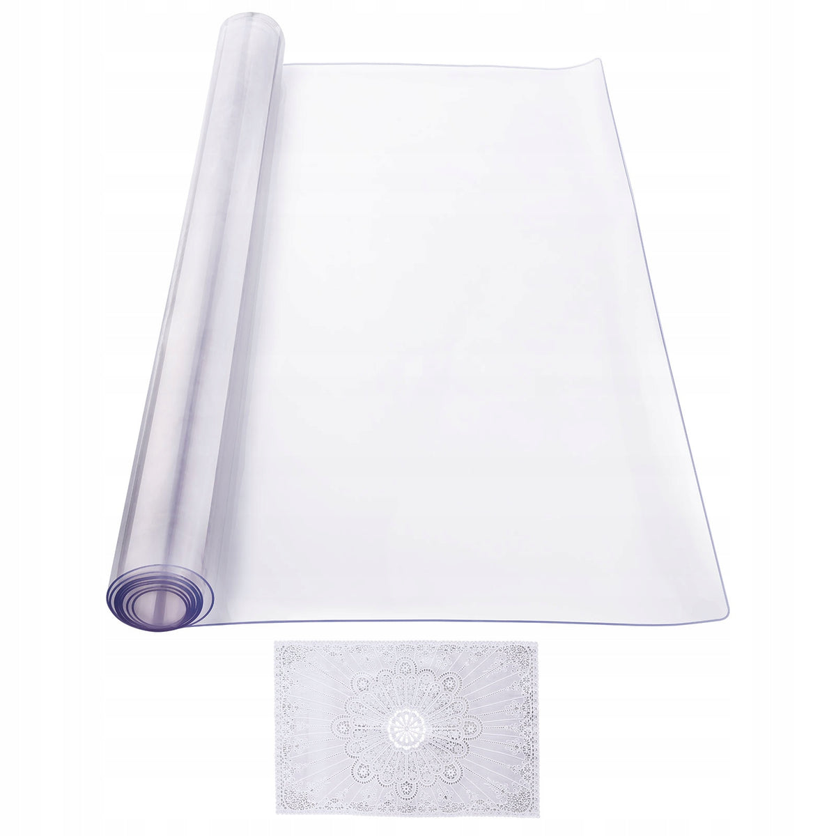 VEVOR PLASTIKOWY OBRUS OCHRANIACZ NA STÓŁ 24X48 CALI 2MM PRZEZROCZYSTY PVC