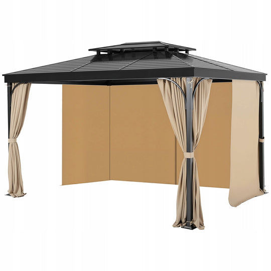 PREMIUM ZASŁONA VEVOR DO ALTANY 2840X2840X2040 MM 4-PANELOWA BOCZNA KHAKI