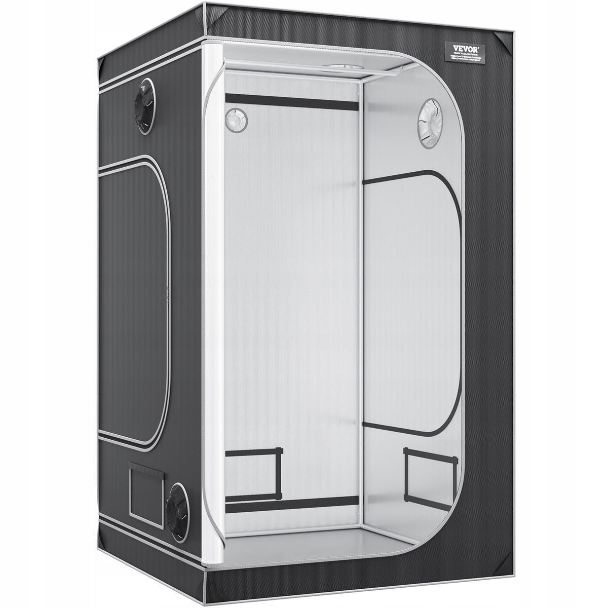 VEVOR GROW BOX 122X122X203 CM MOCNA STALOWA RAMA 22 MM PREMIUM NAMIOT DO