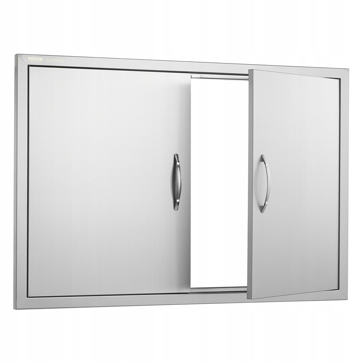 DRZWI DOSTĘPOWE DO GRILLA VEVOR 990X660 MM PODWÓJNE STAL NIERDZEWNA PREMIUM
