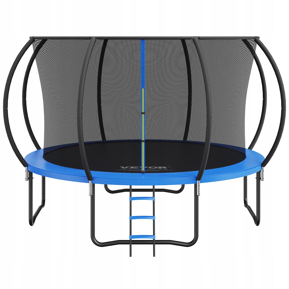 PROFESJONALNA TRAMPOLINA OGRODOWA VEVOR 12FT Z SIATKĄ I DRABINKĄ 86 CM DO