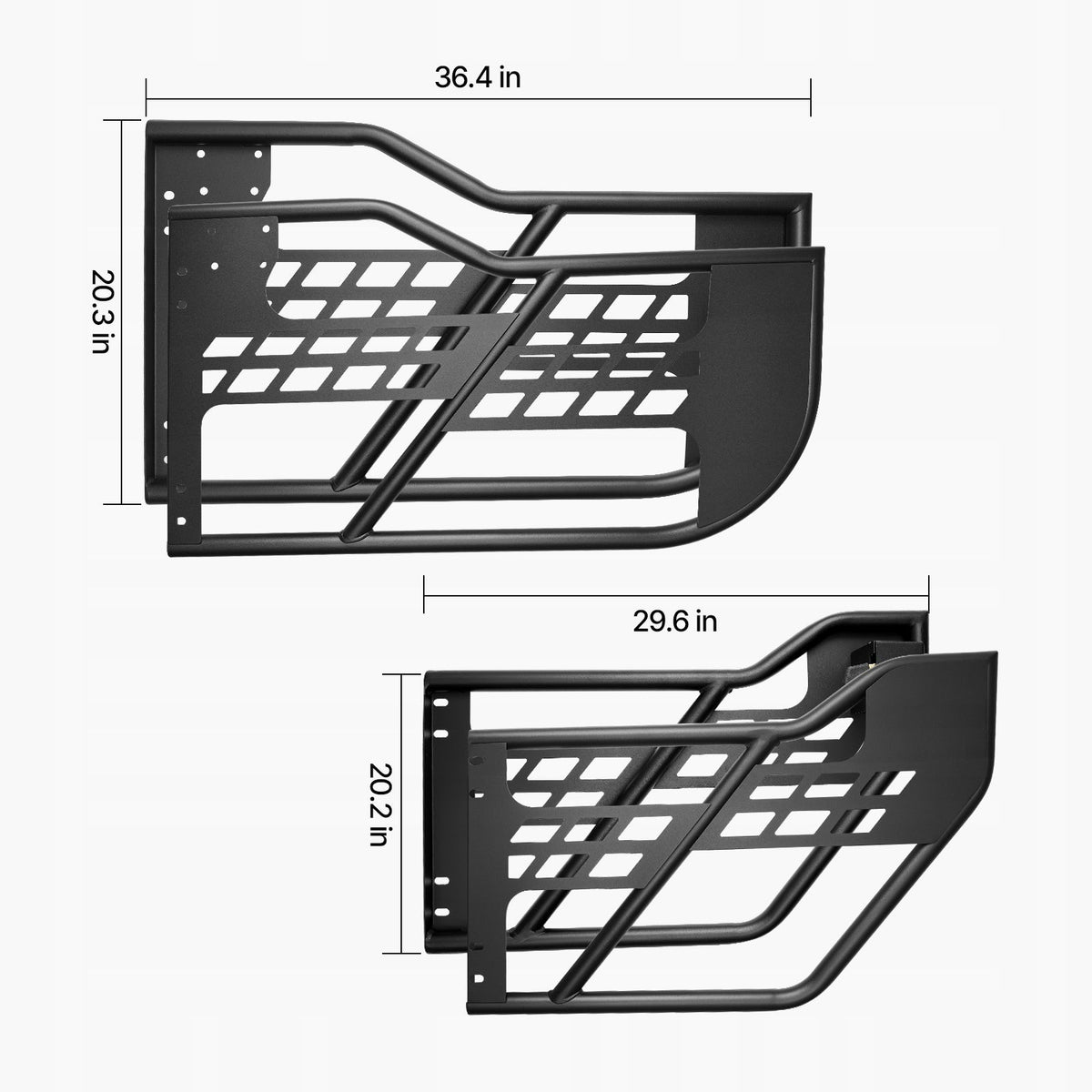 DRZWI RUROWE VEVOR JEEP 4-DRZWIOWE MOCNE NAJLEPSZE DO OFF-ROADU STYL