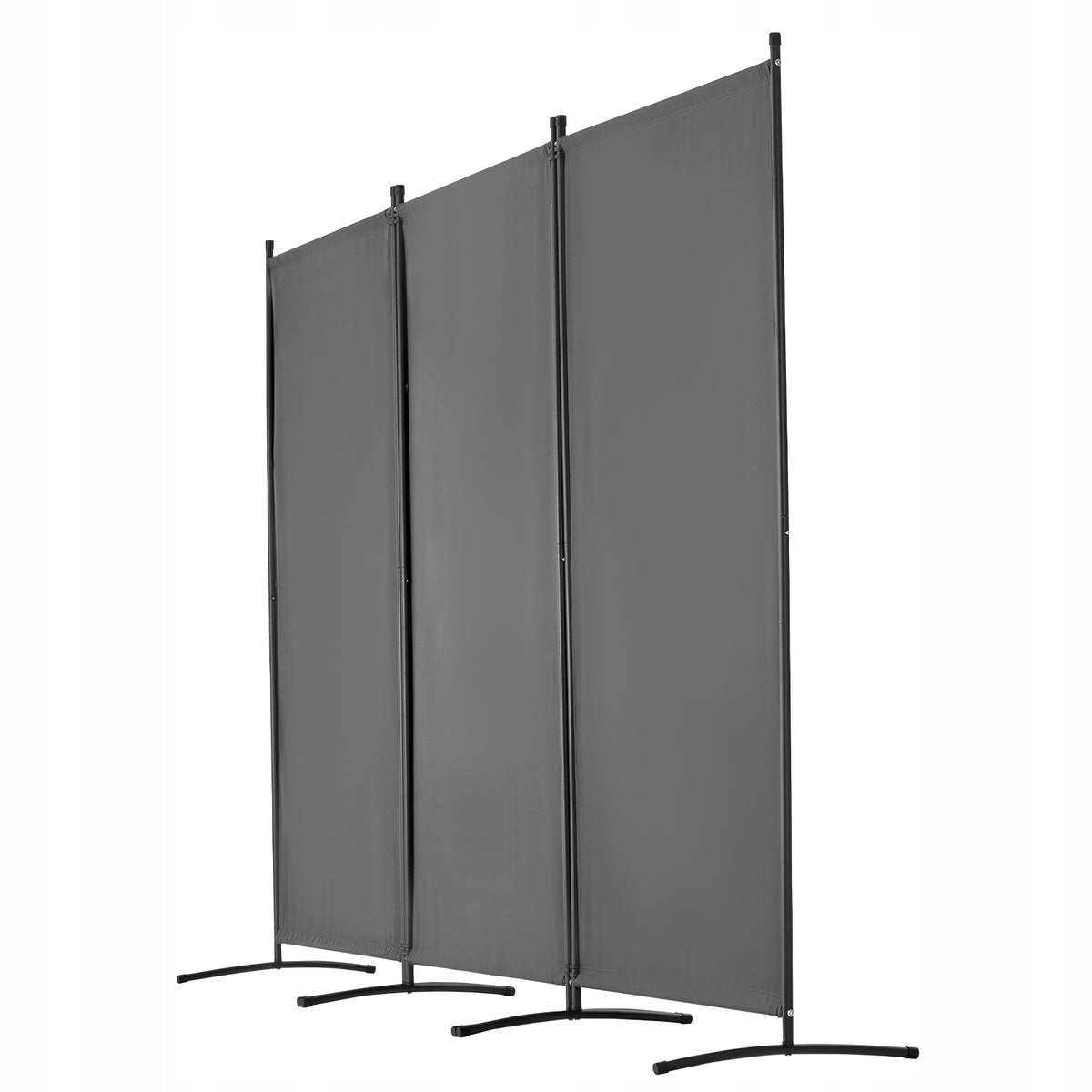 VEVOR ŚCIANA DZIAŁOWA 3-PANELOWA SKŁADANA 260X184X52 CM MOCNA SZARA