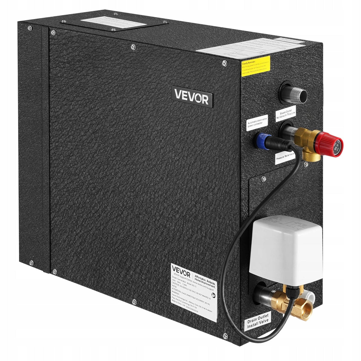 PROFESJONALNY GENERATOR PARY VEVOR 7 5 KW SYSTEM PRYSZNICA SAUNA SPA CZARNY