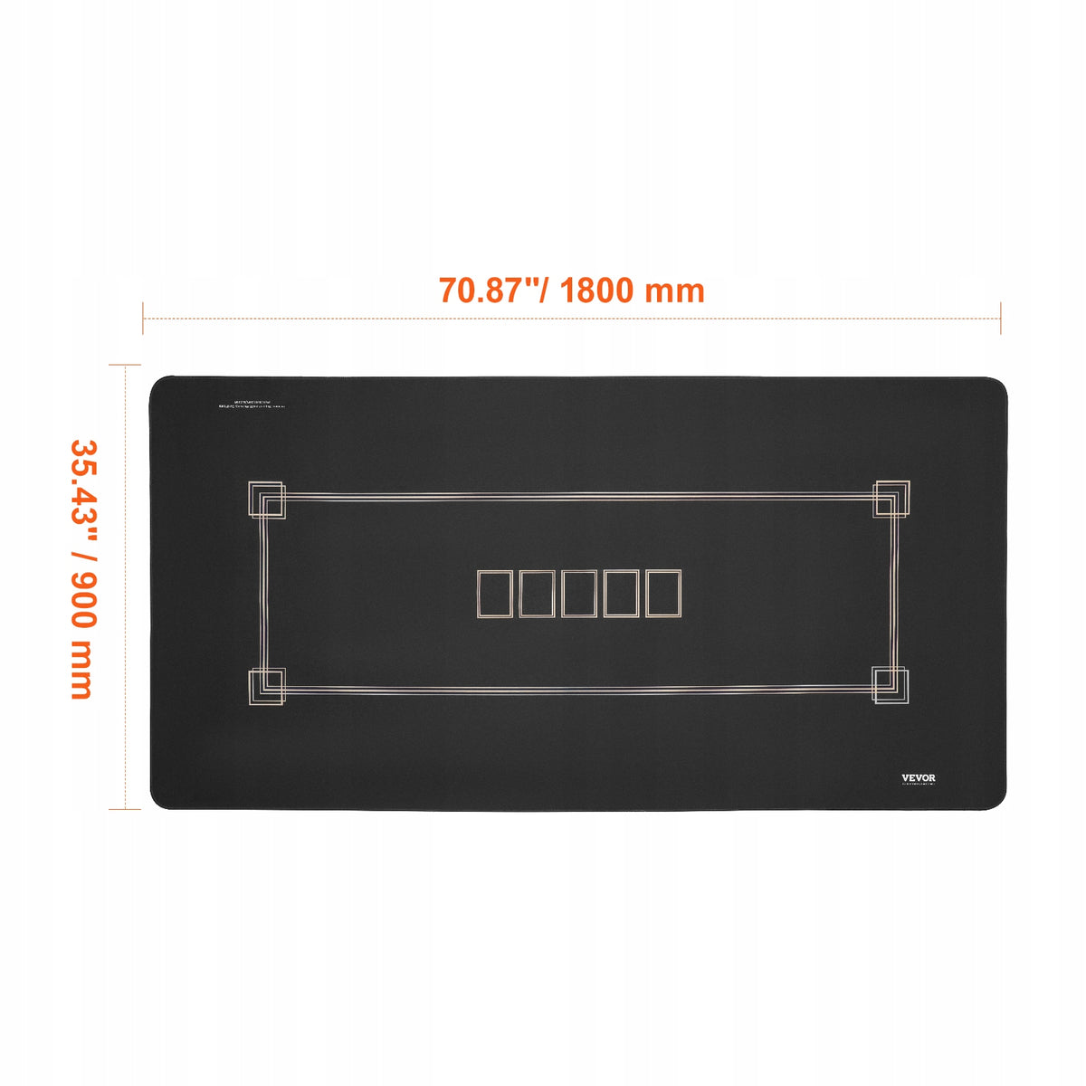 MATA DO POKERA VEVOR 180X90 CM NAJLEPSZA DLA 6-8 GRACZY ANTYPOSLIZGOWA