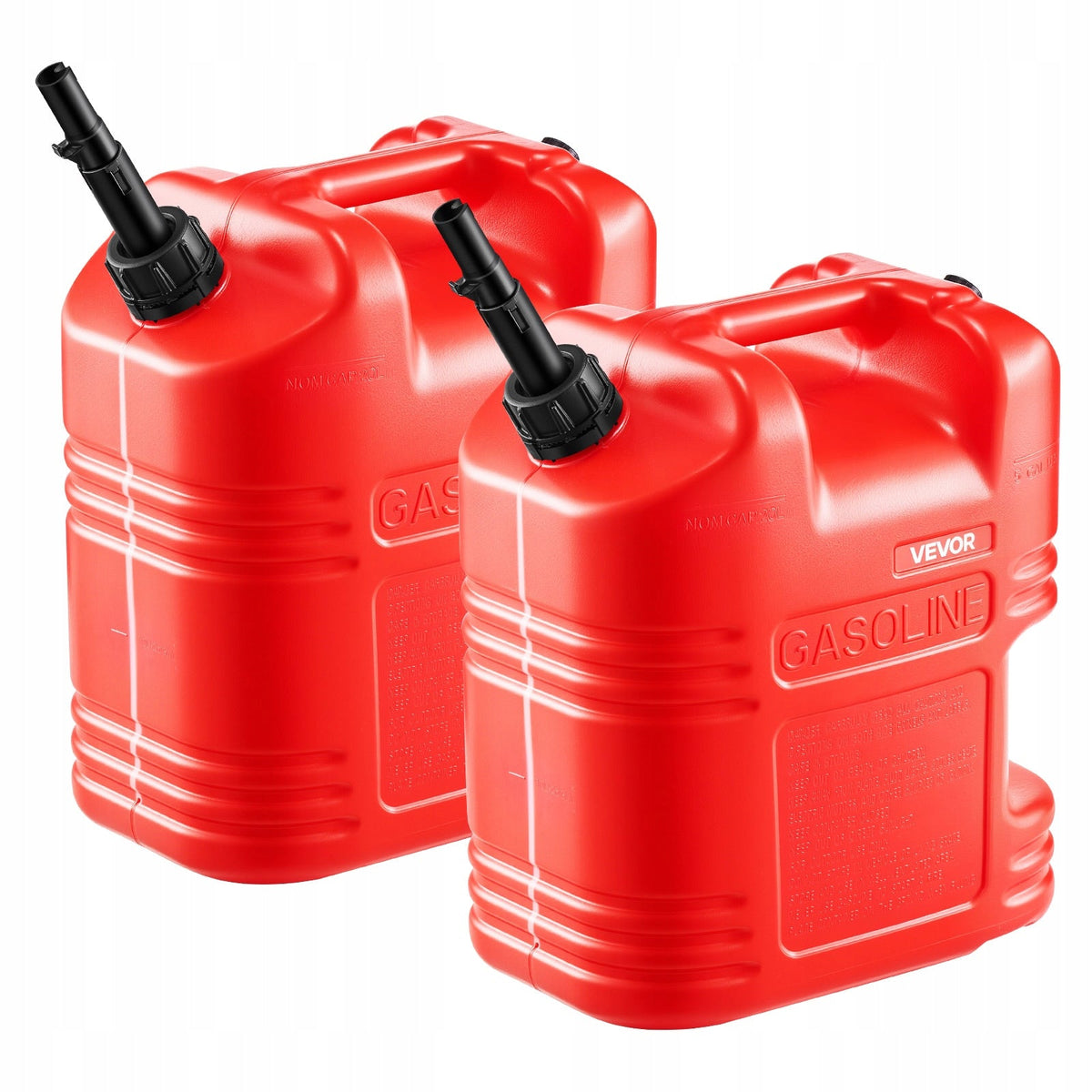 KANISTRY NA PALIWO VEVOR 2X19L Z DZIÓBKIEM MOCNE SZCZELNE HDPE