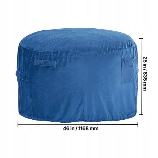 VEVOR OKRĄGŁY FOTEL-WOREK PREMIUM 1168X1168X635 MM ZE ZDEJMOWANYM