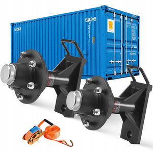 KOŁA DO KONTENERÓW TRANSPORTOWYCH VEVOR 3200 KG ZESTAW 6 OTWORÓW SOLIDNY