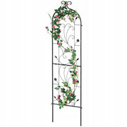 SOLIDNA METALOWA KRATKA VEVOR 38X152 CM NA ROŚLINY PNĄCE CZARNA PREMIUM