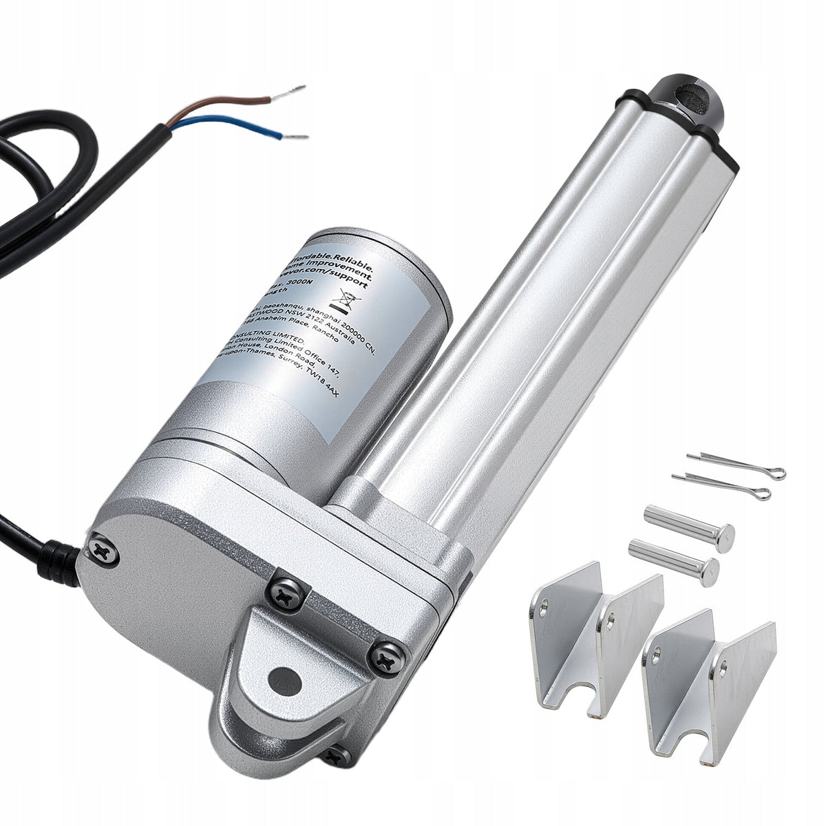 SIŁOWNIK LINIOWY VEVOR 12V IP65 3000N 101.6MM MOCNY SOLIDNY WODOODPORNY