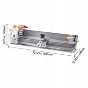 VEVOR TOKARKA DO METALU 220X1000 MM AUTOMATYCZNY POSUW 1250W BEZSZCZOTKOWY