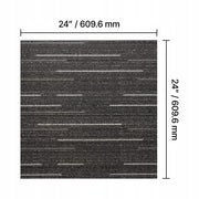 PŁYTKI DYWANOWE VEVOR 609X609X6 MM 24 SZT SZARE MODUŁOWE WYKŁADZINA PREMIUM