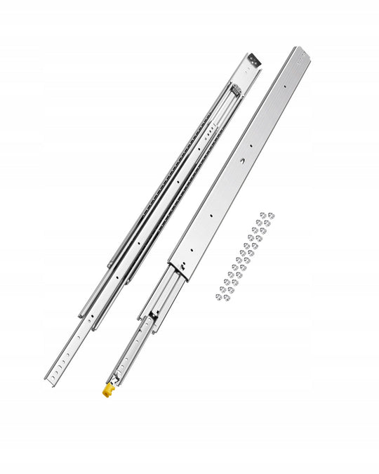 VEVOR PROFESJONALNE PROWADNICE DO SZUFLAD 1221 MM UDŹWIG 226 KG PEŁNY WYSUW