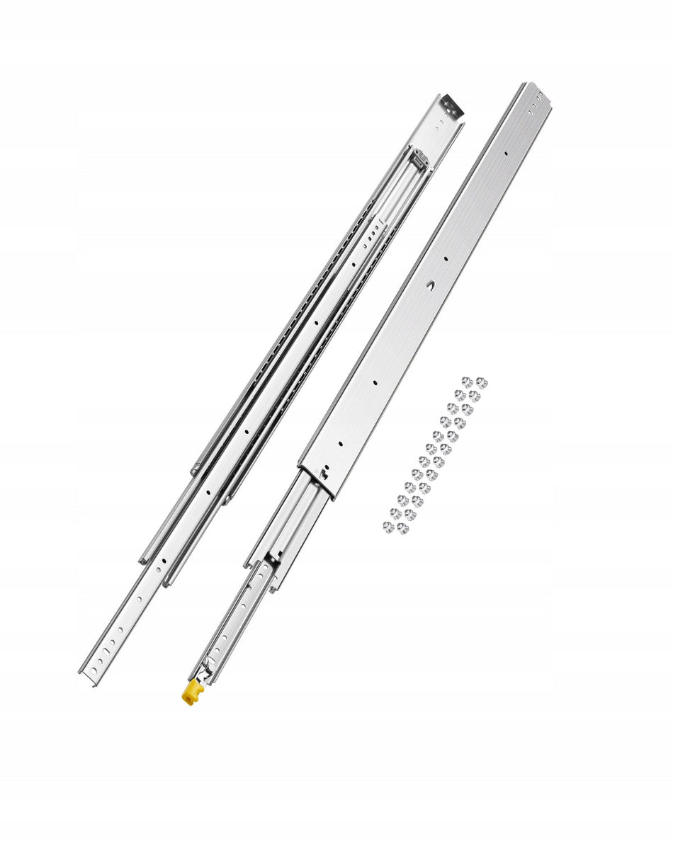 VEVOR PROFESJONALNE PROWADNICE DO SZUFLAD 1221 MM UDŹWIG 226 KG PEŁNY WYSUW