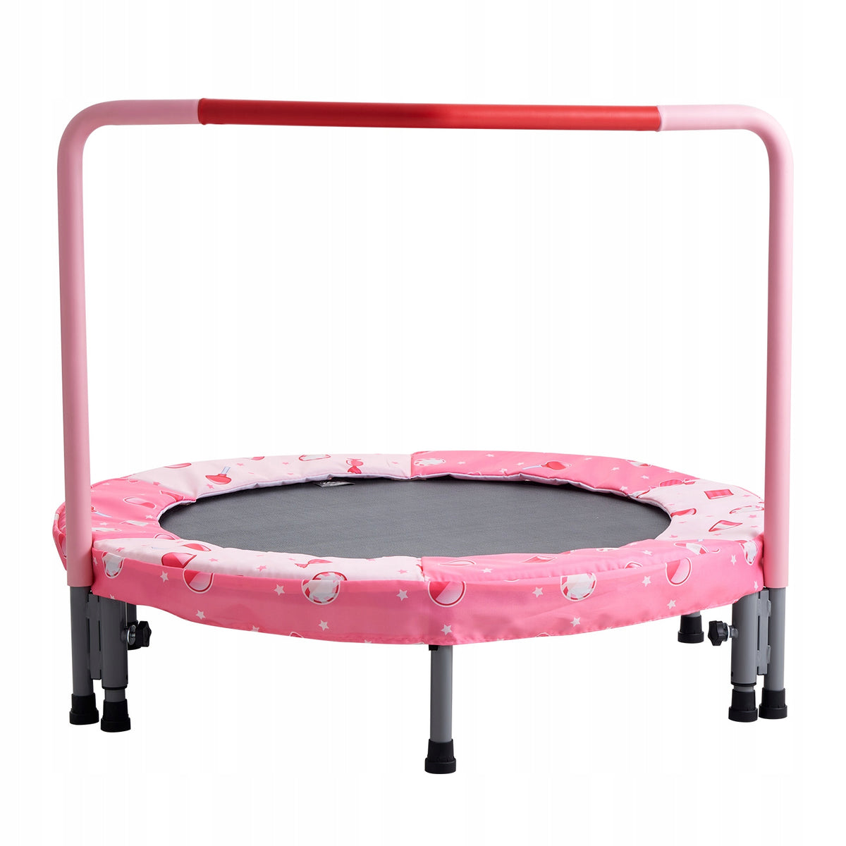TRAMPOLINA DZIECIĘCA VEVOR 91 44 CM SKŁADANA Z UCHWYTEM CZERWONA NAJLEPSZA