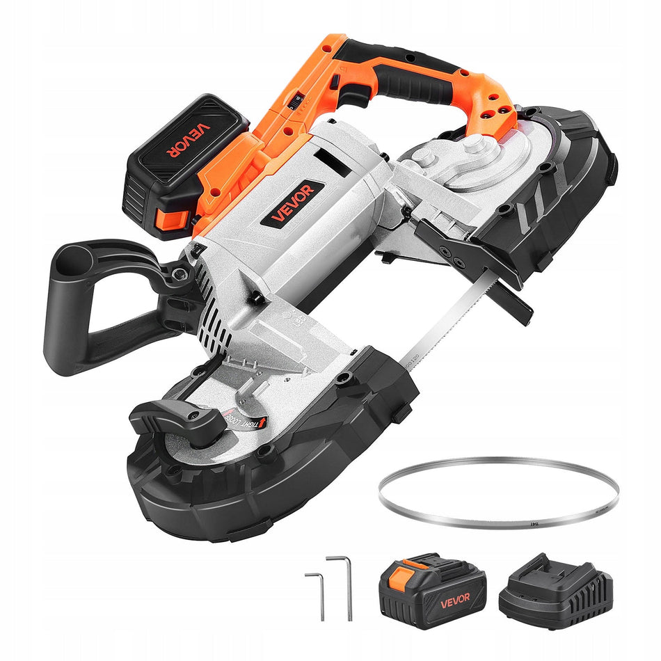 VEVOR 20V AKUMULATOROWA PIŁA TAŚMOWA 127X115MM MOCNY SILNIK BEZSZCZOTKOWY