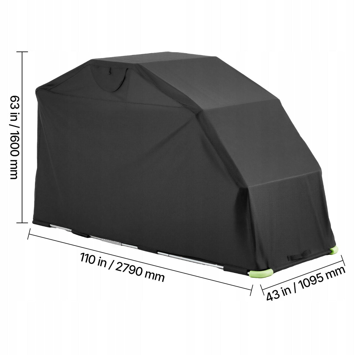 PREMIUM NAMIOT MOTOCYKLOWY VEVOR 2790X1095X1600 MM ZAMEK ANTIKRZADZIEŻOWY