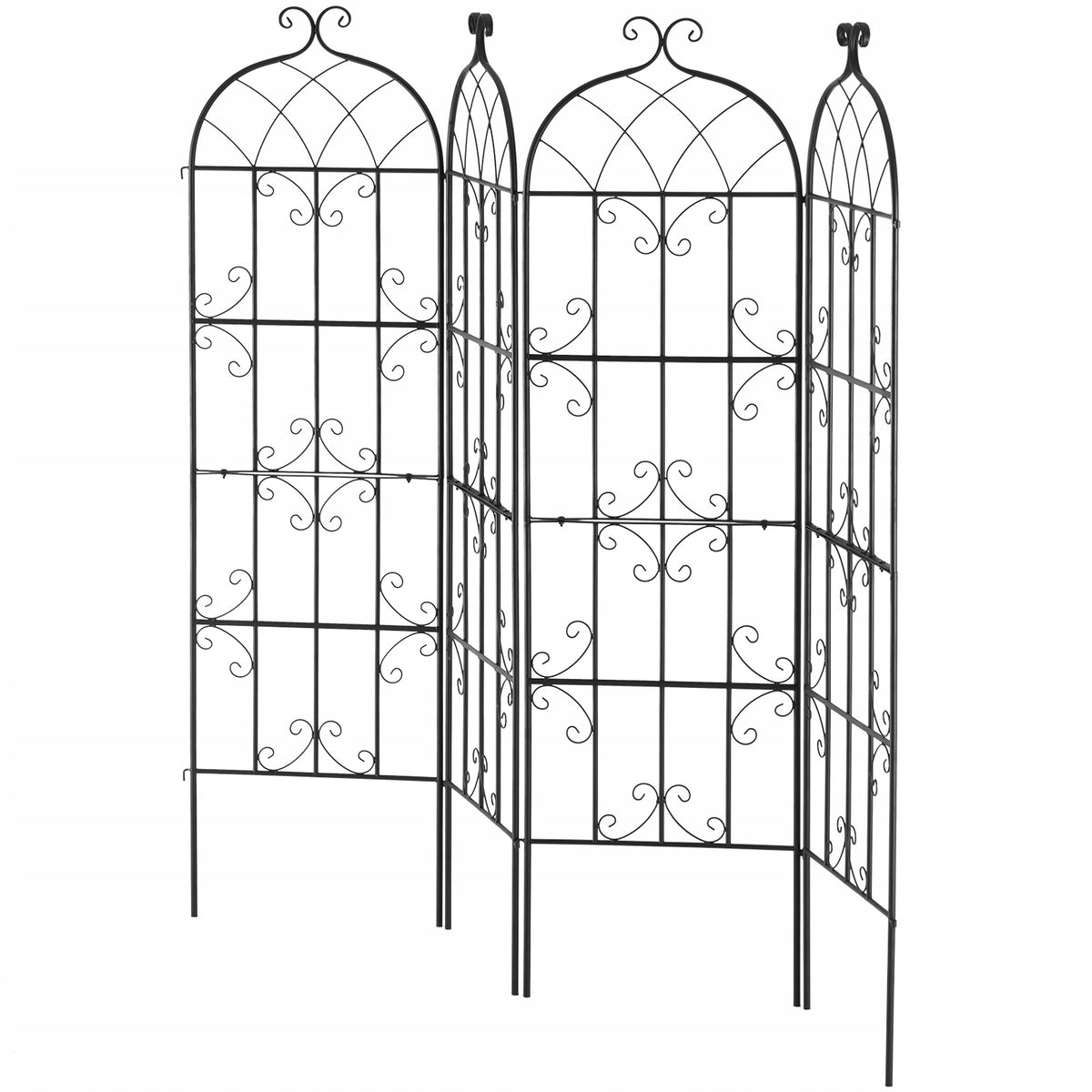 VEVOR PODPORA DO ROŚLIN PNĄCYCH 51X180 CM ZESTAW 4 METALOWYCH KRATEK