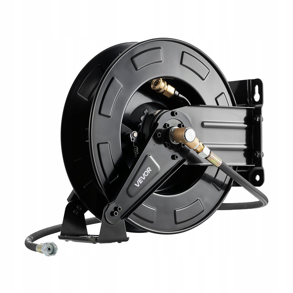 BĘBEN NA WĄŻ DO MYJKI CIŚNIENIOWEJ VEVOR 15.2M X 9.5MM STALOWY MOCNY