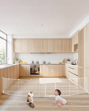 BRAMKA ZABEZPIECZAJĄCA DLA PSA VEVOR BABY GATE 4877 MM SZEROKA 8 PANELI