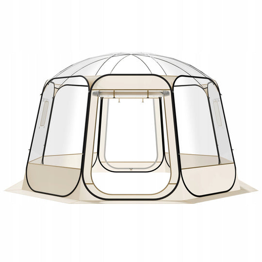 NAMIOT KEMPINGOWY VEVOR POP-UP 366X345X220 CM PRZEZROCZYSTY SOLIDNY