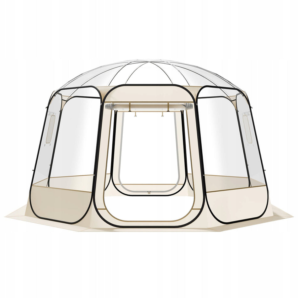 NAMIOT KEMPINGOWY VEVOR POP-UP 366X345X220 CM PRZEZROCZYSTY SOLIDNY