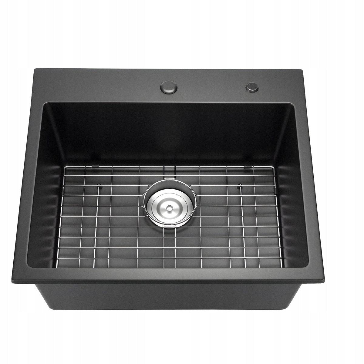 ZLEW KUCHENNY GRANITOWY VEVOR 635X559X254 MM CZARNY NABLATOWY SOLIDNY