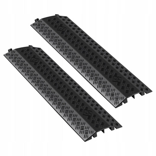 VEVOR OSŁONA KABLA 975 MM MOCNA NOŚNOŚĆ OSI 7938 KG 2 KANAŁY CZARNA