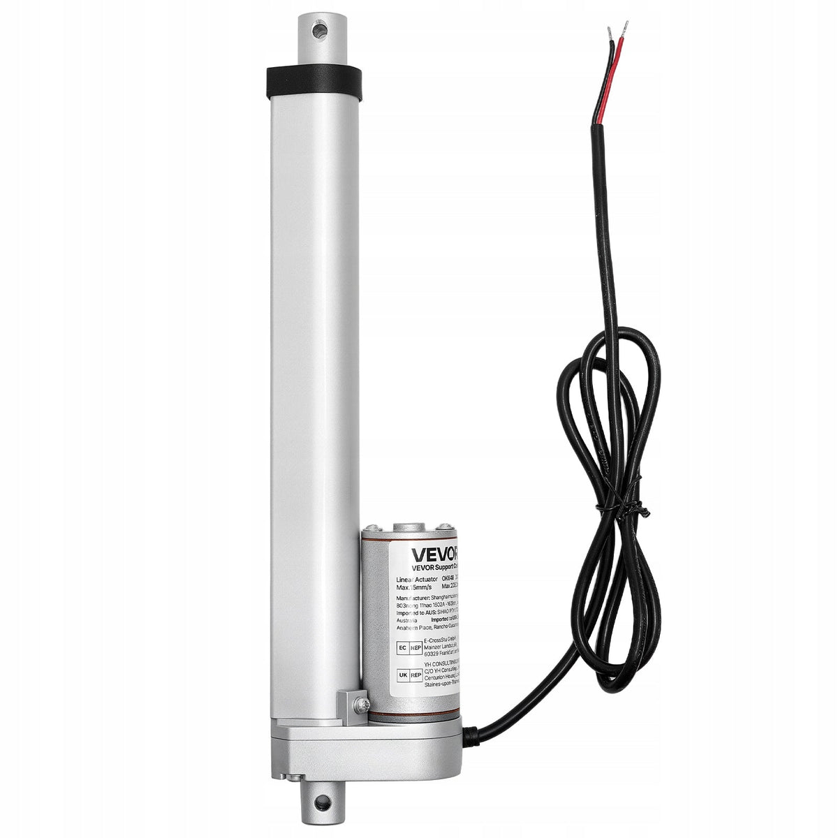 MOCNY NAPĘD LINIOWY VEVOR 12 V 203 2 MM 15 MM S IP54 SILNIK LINIOWY PREMIUM