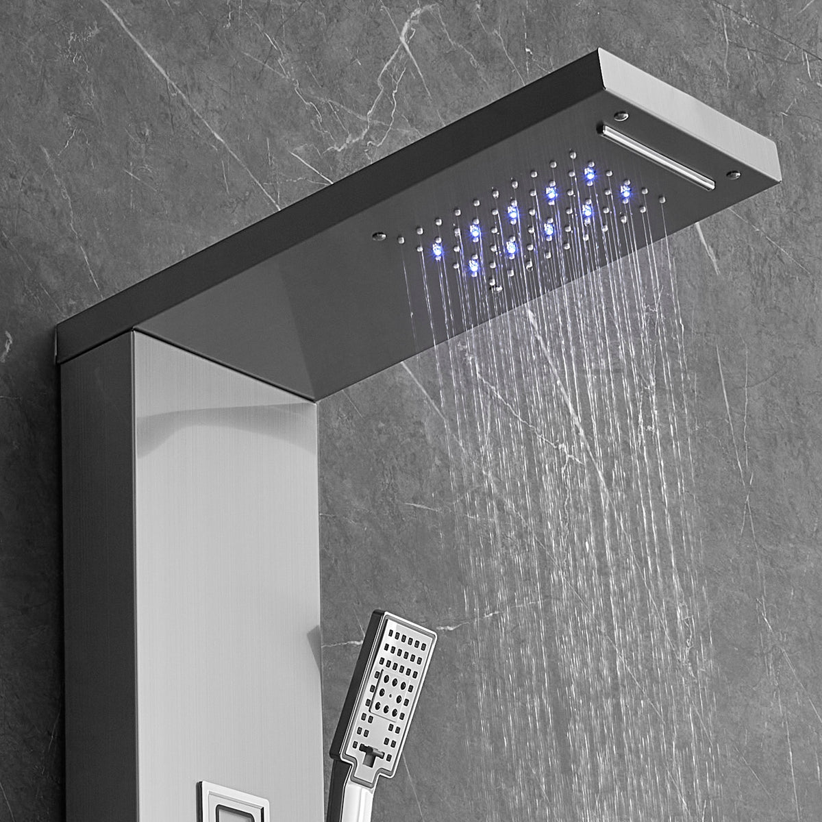 SYSTEM PANELI PRYSZNICOWYCH VEVOR 6 TRYBÓW LED STAL NIERDZEWNA 304 MOCNY