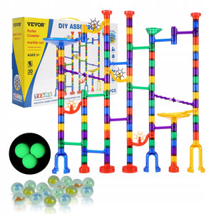 ZESTAW VEVOR MARBLE RUN 150 ELEMENTÓW EDUKACYJNA GRA KLOCKI KULODROM