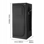 PROFESJONALNY NAMIOT DO UPRAWY ROŚLIN VEVOR 80X80X180 CM LED 150W