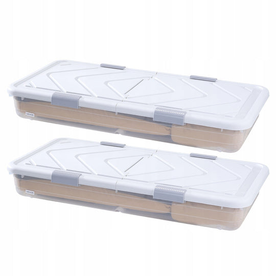 VEVOR POJEMNIK POD ŁÓŻKO 2 SZTUKI 101X51X15 CM ROLOWANY POJEMNY I TRWAŁY