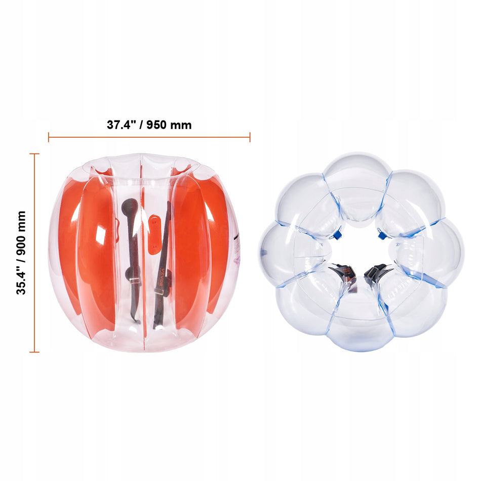 VEVOR NADMUCHIWANE PIŁKI BUMPER BALL 2 SZT 0 9M DLA DZIECI MOCNE PVC