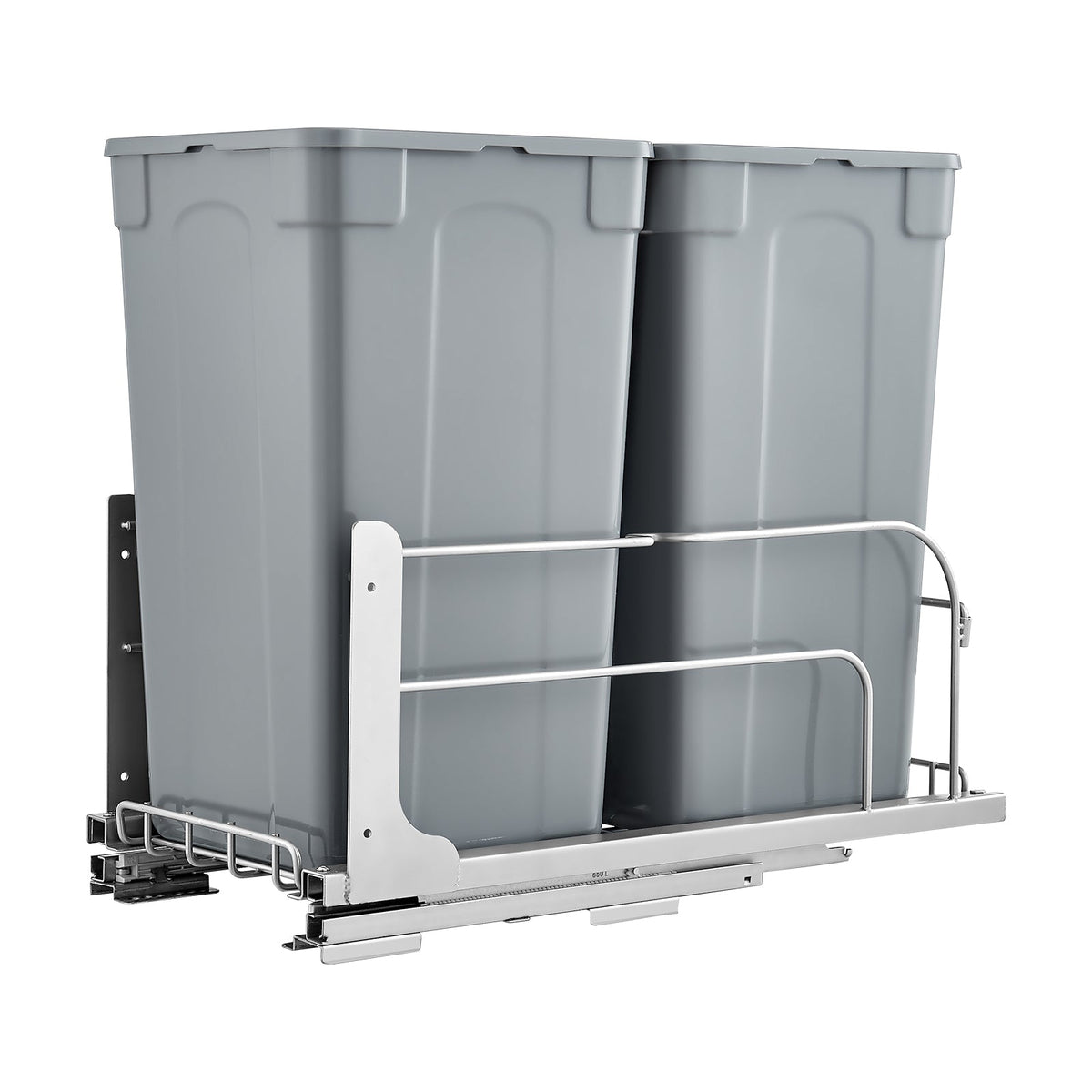 WYSUWANY PODWÓJNY KOSZ NA ŚMIECI VEVOR 27 QT X2 MOCNY SYSTEM SOFT CLOSE