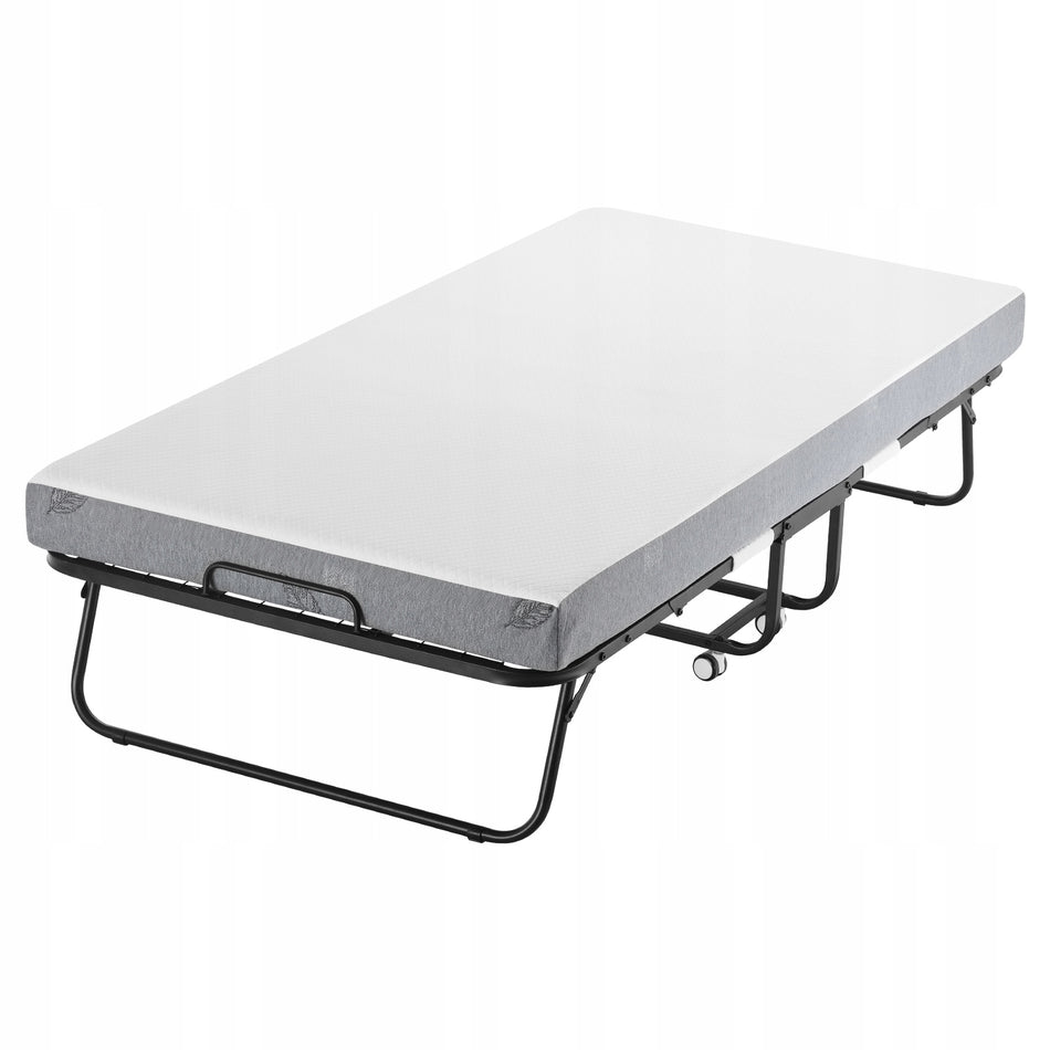 ŁÓŻKO SKŁADANE VEVOR Z MATERACEM 12 7 CM MOCNA RAMA 450 LBS KOMPAKTOWE