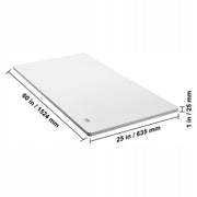 BLAT STOŁU VEVOR 152X63 CM 25 MM NOŚNOŚĆ 100 KG SOLIDNY UNIWERSALNY BIAŁY