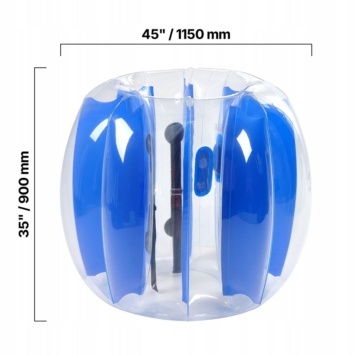 VEVOR NADMUCHIWANA PIŁKA BUMPER BALL 1 2M GRUBA 0 5MM TRWAŁA NIEBIESKIE
