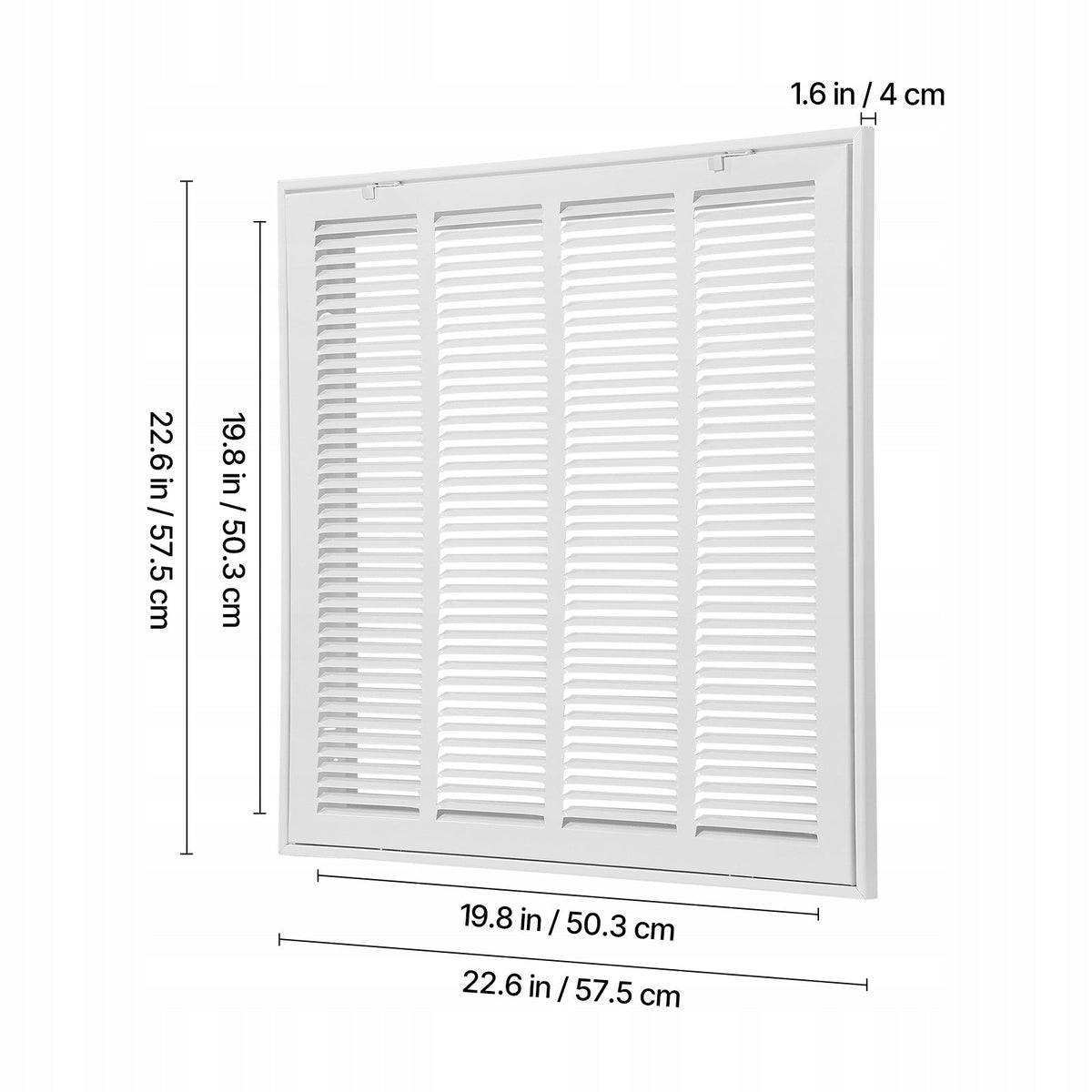 KRATKA WENTYLACYJNA VEVOR 50.5X50.5 CM MOCNA STAL MALOWANA PROSZKOWO