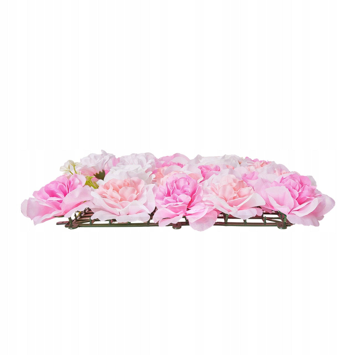 VEVOR SZTUCZNY ŻYWOPŁOT 12 SZT 380X380X65 MM RÓŻOWY PE MOCNY PANEL ŚCIANA