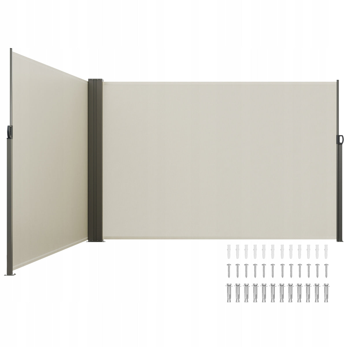 MARKIZA BOCZNA VEVOR 200X600 CM PREMIUM WODOODPORNA TKANINA POLIESTROWA