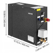 PROFESJONALNY GENERATOR PARY VEVOR 7 5 KW SYSTEM PRYSZNICA SAUNA SPA CZARNY
