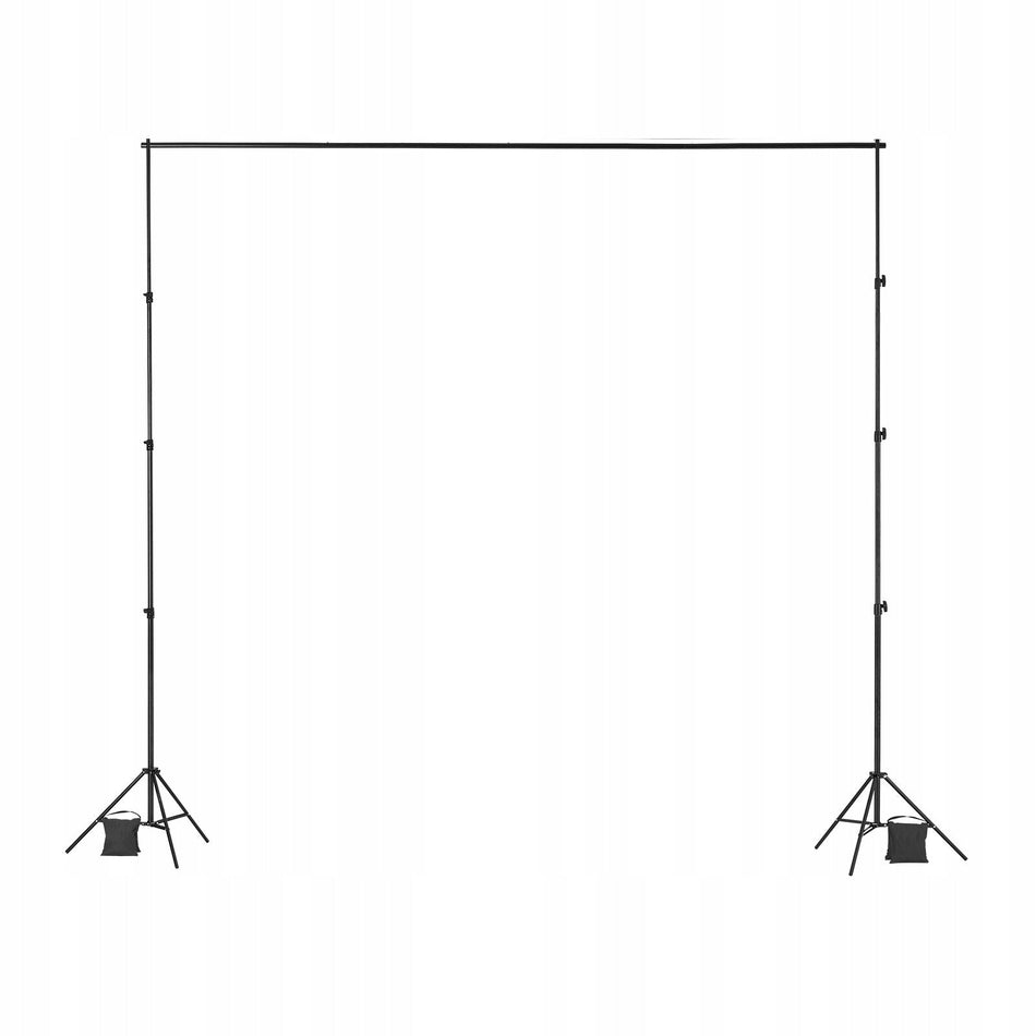 VEVOR REGULOWANY STATYW DO TŁA 300X300 CM MOCNY ZESTAW DO STUDIA FOTO
