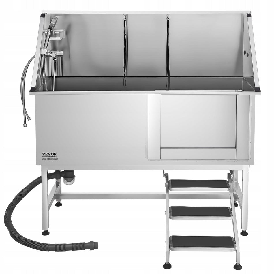 STACJA DO MYCIA PSÓW VEVOR ZE STALI NIERDZEWNEJ 1500X700X1495 MM MOCNA