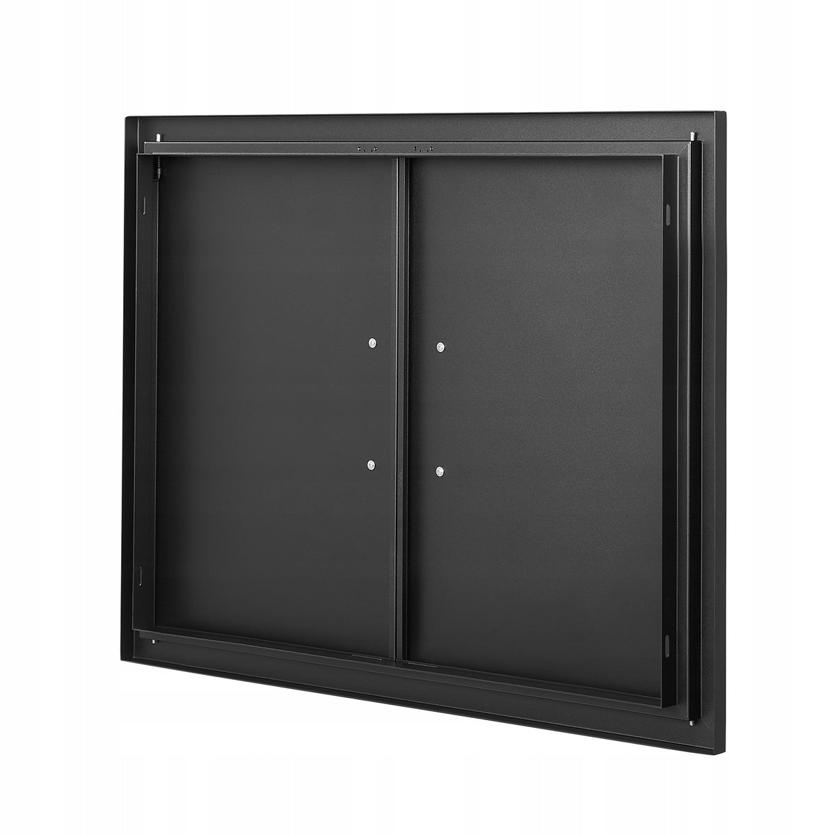 DRZWI DOSTĘPOWE DO GRILLA VEVOR PODWÓJNE 788X610X46 MM CZARNE MATOWE