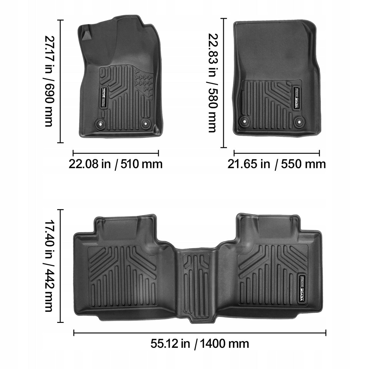 DYWANIKI SAMOCHODOWE VEVOR DO DODGE DURANGO JEEP GRAND CHEROKEE 3 EL MOCNE