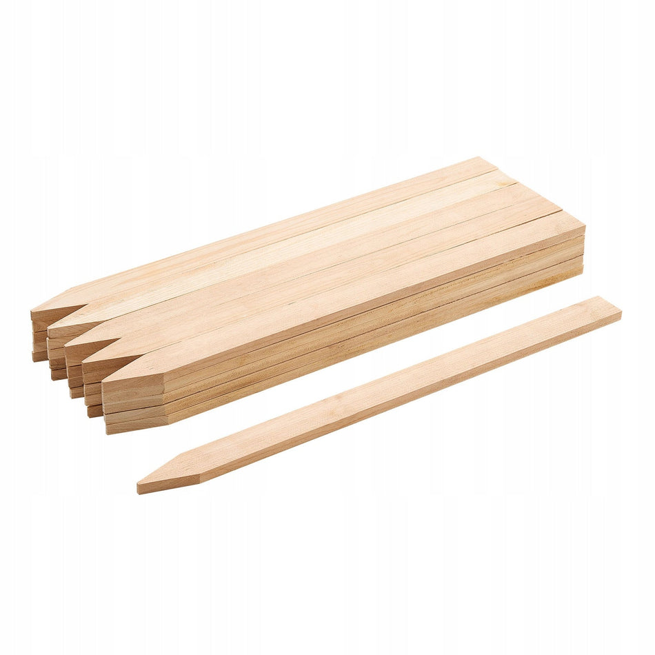 SŁUPKI DREWNIANE VEVOR 25 SZT 12 7X38 1X609 6 MM MOCNE PALIKI OGRODOWE