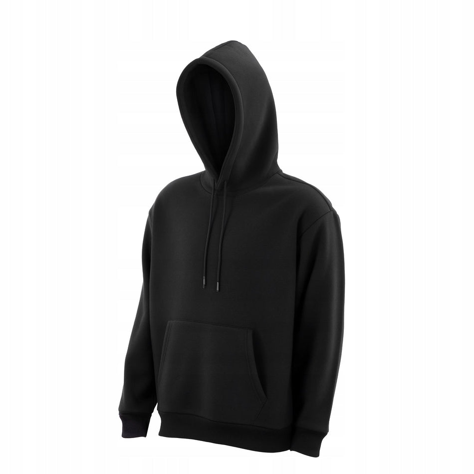 BLUZA Z KAPTUREM DAMSKA VEVOR XXL POLAR DŁUGI RĘKAW WYGODNA CZARNA